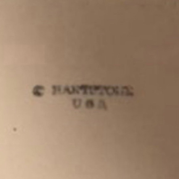 Hartstone Pottery USA Spongeware Green Loaf Pan 8" - Picture 7 of 7